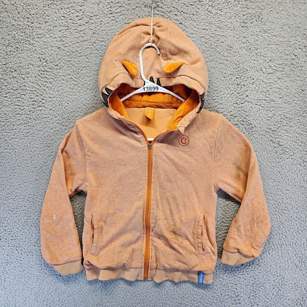 Cubcoats Fleece Hoodie Jacket Kids Size 10Yrs Orange Hooded‎ Full Zip